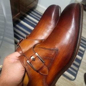 Magnanni Rich Brown Leather Derbys